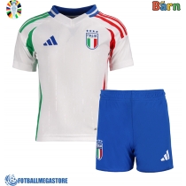 Fotballdrakt Barn Italia Bortedraktsett EM 2024 Kortermet (+ Korte bukser)